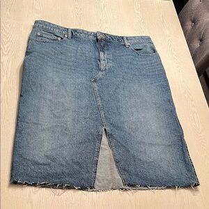 Lucky Brand Midi Denim Skirt